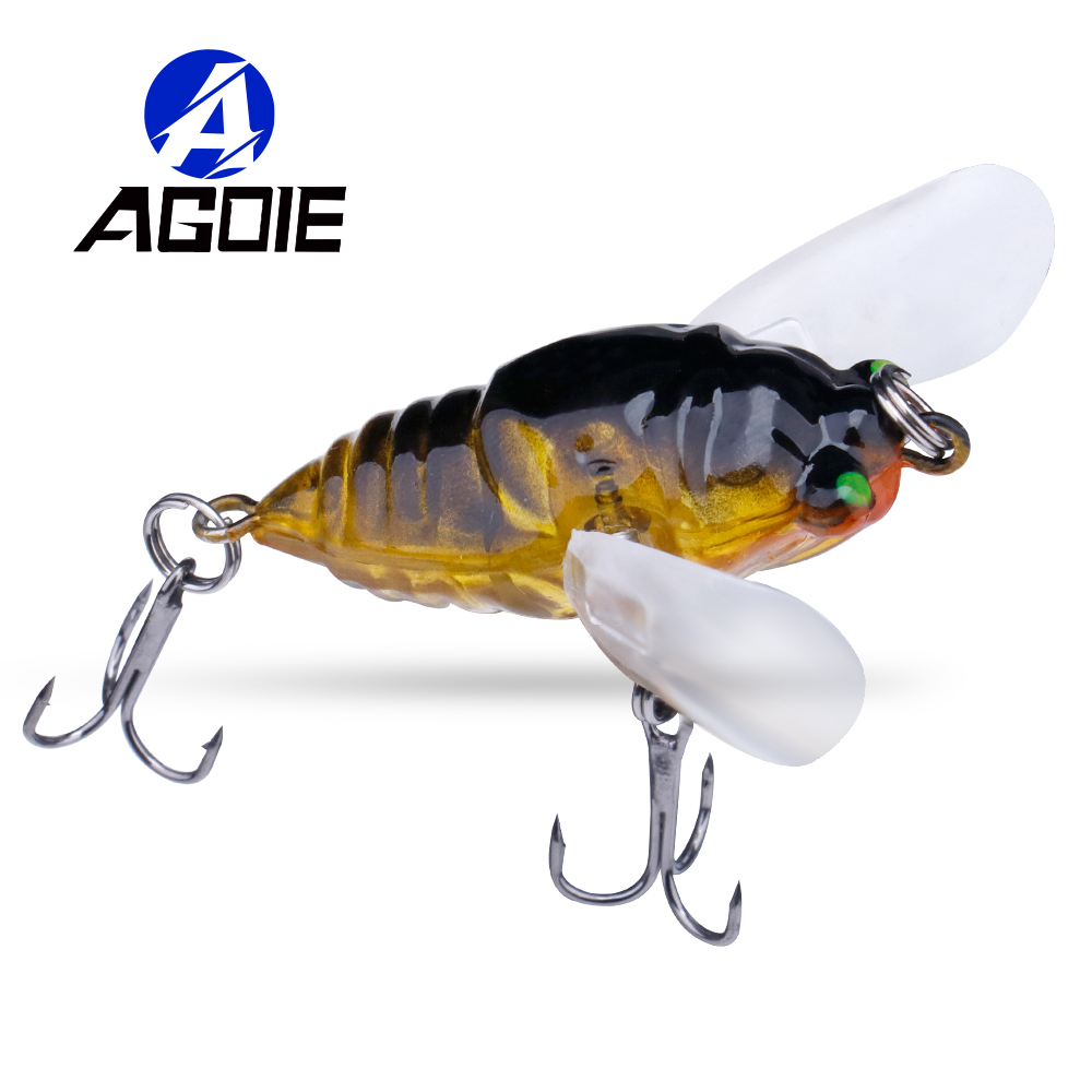 Agoie-إغراء بوبر بأجنحة ، طعم  - مراجعة Fishing Lure Topwater وسعره