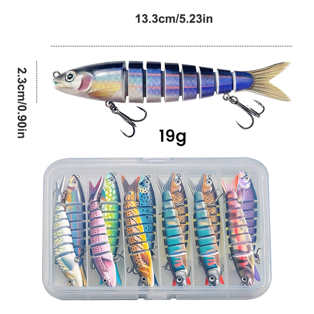 10 قطع من طعوم الصيد متعددة ال - مراجعة Fishing Lure Kit وسعره