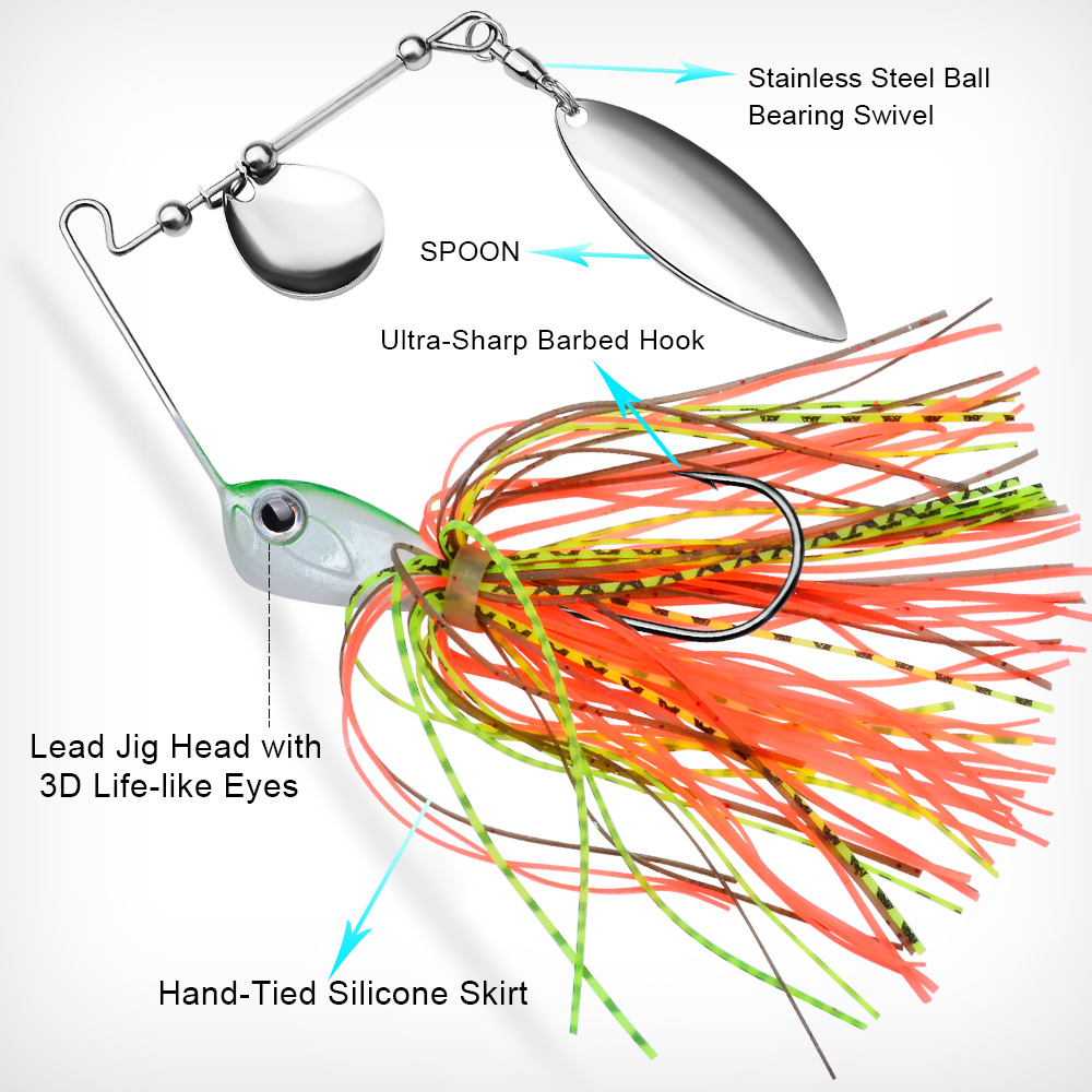 بروبيروس 10/14 جرام طعم صيد دو - مراجعة Fishing Lure Buzzbait وسعره