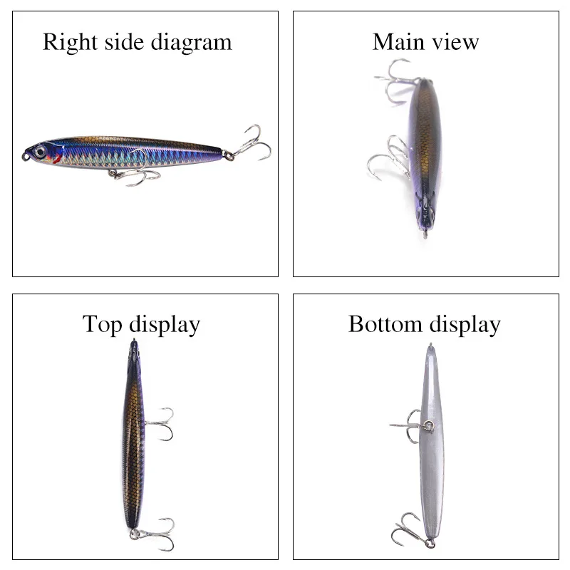 مجموعة من 4 طعوم صيد احترافية  - مراجعة Fishing Lure Topwater وسعره