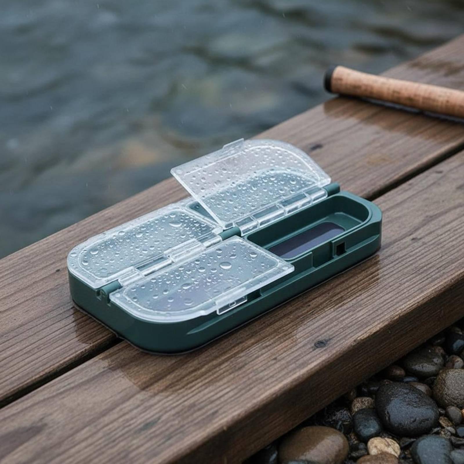 صندوق بلاستيكي مقاوم للماء لتن - مراجعة Fishing Lure Box وسعره